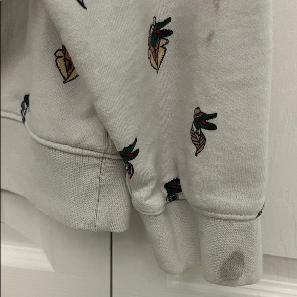 Lacoste Men's White Patterned Sweater - Picture 5 of 10